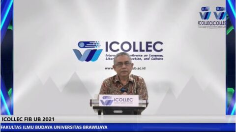 The Dean of FCS UB, Prof. Dr. Agus Suman, SE., DEA., when opening the event